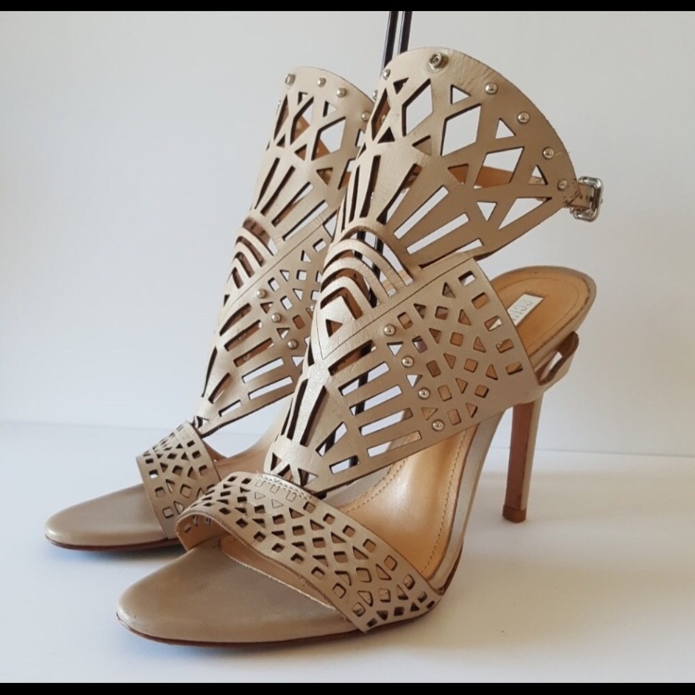 Schutz Sandalia Salto Alto Atanado